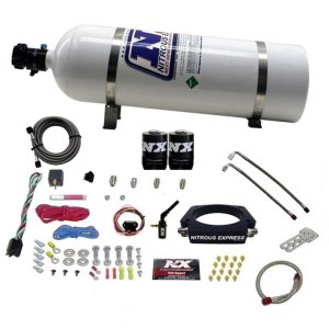 GMC Truck Nitrous Oxide Injection System Kit - Nitrous Express - Nitrous Plate Kit (35-300HP) w/15lb Bottle - `14-`27 GMC Truck Nitrous Oxide Injection System Kit - Nitrous Express - Nitrous Plate Kit (35-300HP) w/15lb Bottle - `14-`27